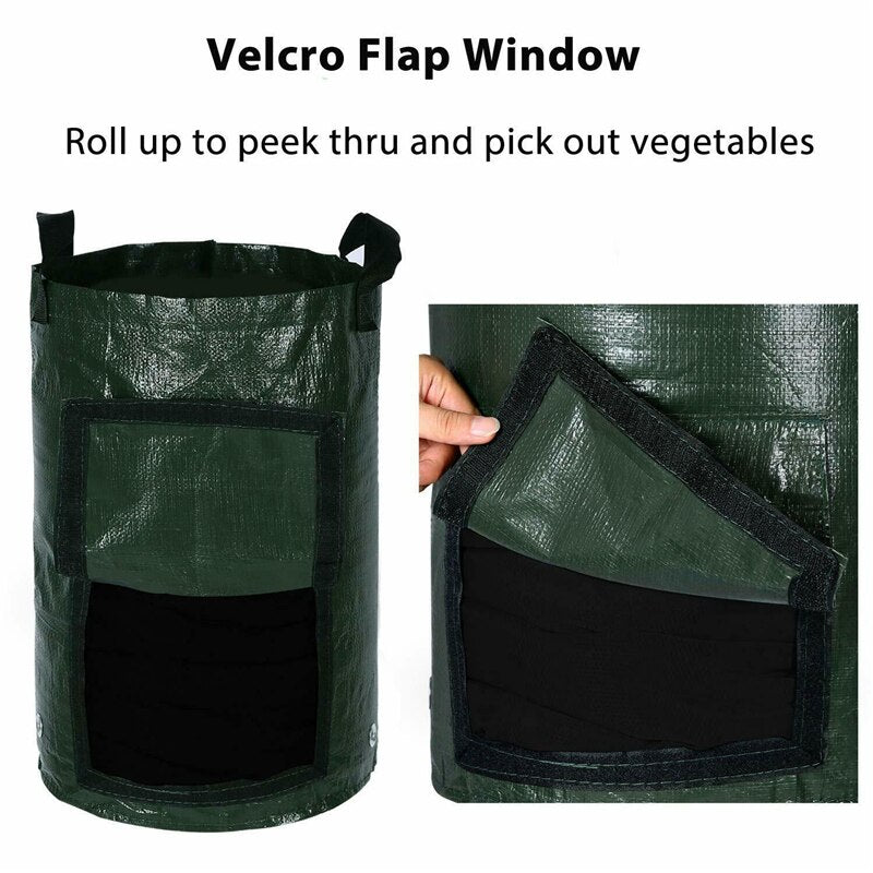 Durable Potato Grow Bag PE Vegetable Onion Plant Bag with Handle Thickened Garden Carrot Taro Peanut Growing Bag