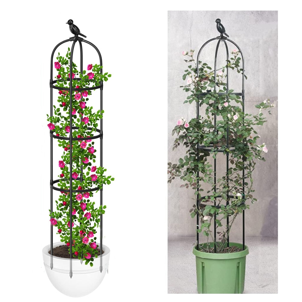 Climbing Plant Trellis Garden Tomato Support Cages For Flowers Plants Support Frame Trellis Climbing DIY Flower Vines Pot Stand